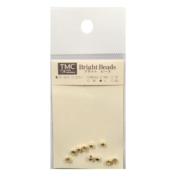 ティムコ(TIEMCO) TMC ブライトビーズ ゴールド L 3.8mm