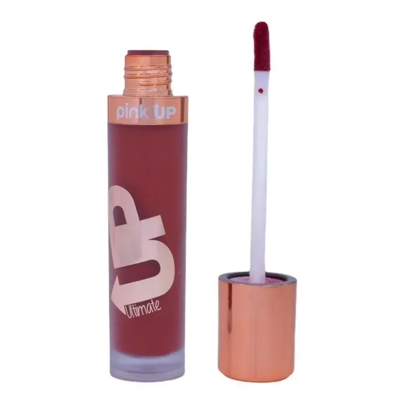 Labial Pink Up Ultimate color marrón oscuro mate
