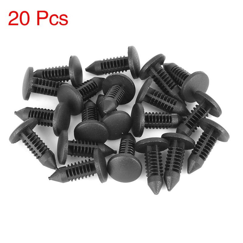 X AUTOHAUX 20pcs 5mm Hole Dia Plastic Bolt Rivets Fastener