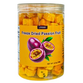 JTEDZI Freeze Dried Passion Fruit Cubes, Passion Fruit Tea for Snacking, Baking, Smoothies, and Drinks (6.7oz / 190g)