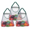 Hanging Net String Shopping Bags 3Pcs Reusable Produce Bags Vegetables