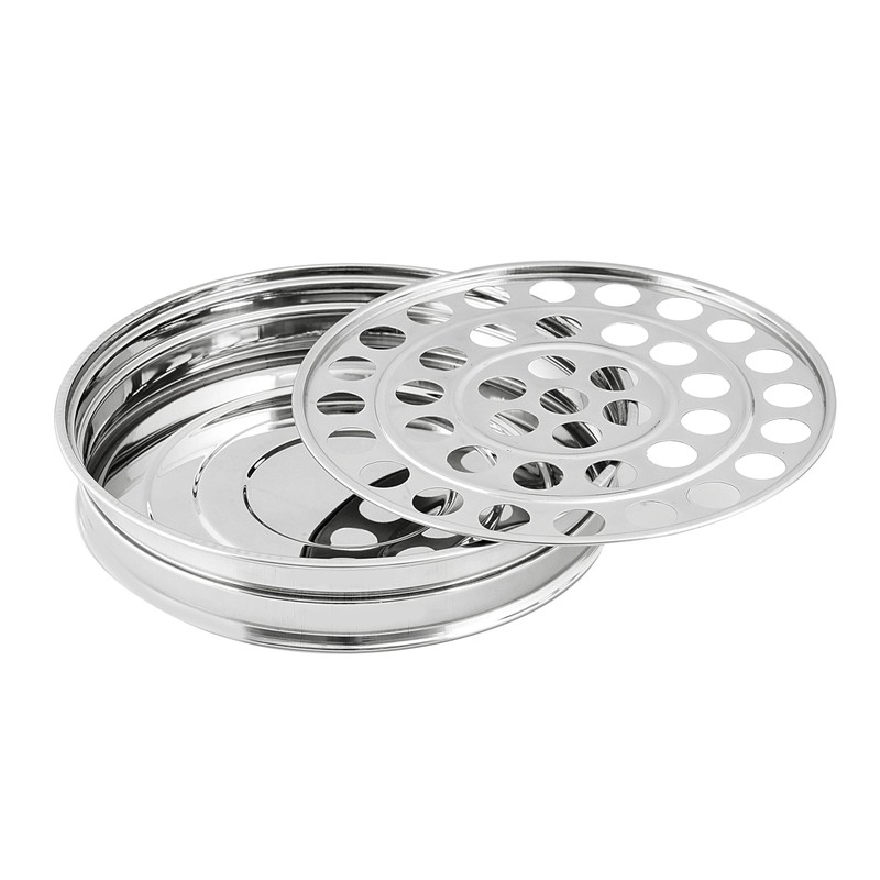 VJR Holy Communion Tray for Churches with Lid, Premium Stainless