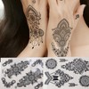 10 Sheets Temporary Tattoo Stickers, for Arm Hand Forearm Glitter