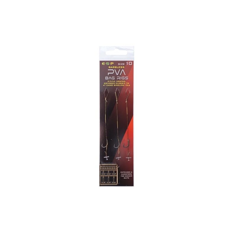 ESP Pva Bag Rigs Barbless: 10