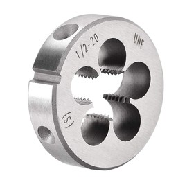 sourcing map 1/2-20 UNF Round Die, Machine Thread Right Hand Threading Die, Alloy Tool Steel Screw Thread Cutting Die