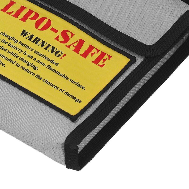 Lipo Battery Safety Bag Grey Fireproof Explosion Proof Battery Guard