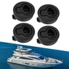 61mm/2.4in Marine Flush Pull Slam Latch Round Ring Lock Boat