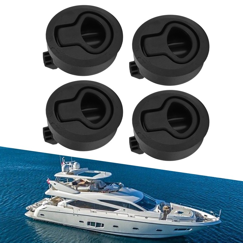 61mm/2.4in Marine Flush Pull Slam Latch Round Ring Lock Boat
