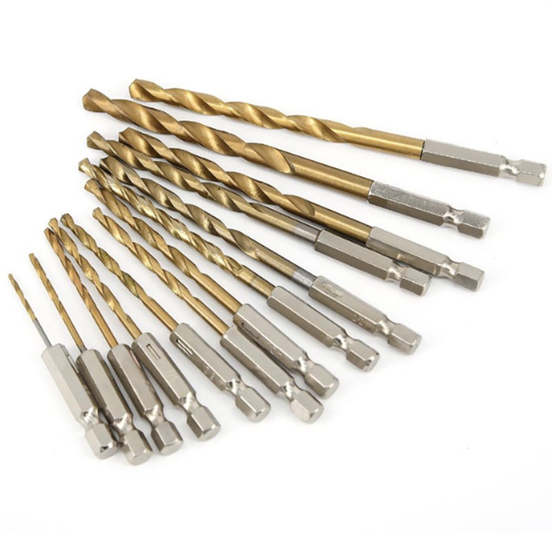 ANBOO Titanium Drill Set, 26-Piece 1.5-6.5 mm Hex Shank Quick