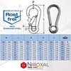 Pack of 50 Carabiner Hooks Small 4 mm Strong Carabiner