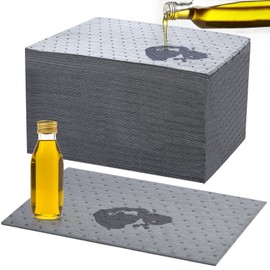 Kidum 120 Pcs 15 x 19.7 Inch Oil Absorbent Pads Oil Mat Absorbing Automotive Water Absorbent Mat Oil Spill Mat for Absorbing Protecting Home Garage Basement (15 x 19.7 Inch)