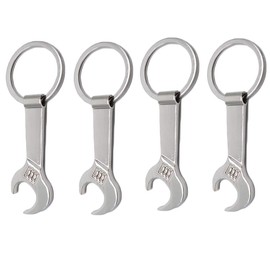 Luomorgo Creative Wrench Type Keychain Bottle Opener Zinc Alloy Bartender Bottle Opener 4PCS