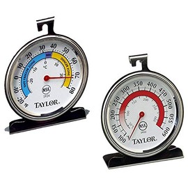 Taylor Precision Products Classic Series Large Dial Thermometer (Freezer/Refrigerator And Oven)