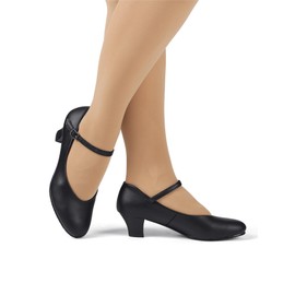 Theatricals Womens Baby Louis 1.5" Character Shoes Black 10.5M T3100