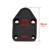 Flashpower Billet SBC Chevy Fuel Pump Block-Off Plate Kit Black