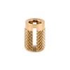 E-Z LOK Threaded Insert for Plastic - Flush - Brass - 10-24 (Pack of 25)