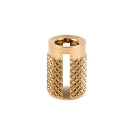 E-Z LOK Threaded Insert for Plastic - Flush - Brass - 10-24 (Pack of 25)
