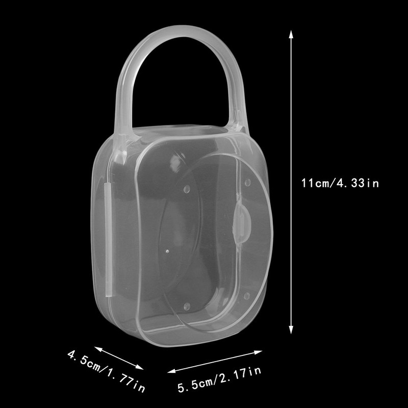 Kimnny Pacifier Box, Portable Baby Bottle, Pacifier, Nipple Holder, Storage