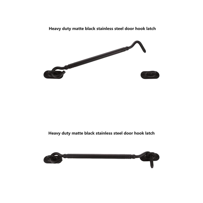 Barn Door Hook and Eye Latch 8inch Heavy Duty Solid