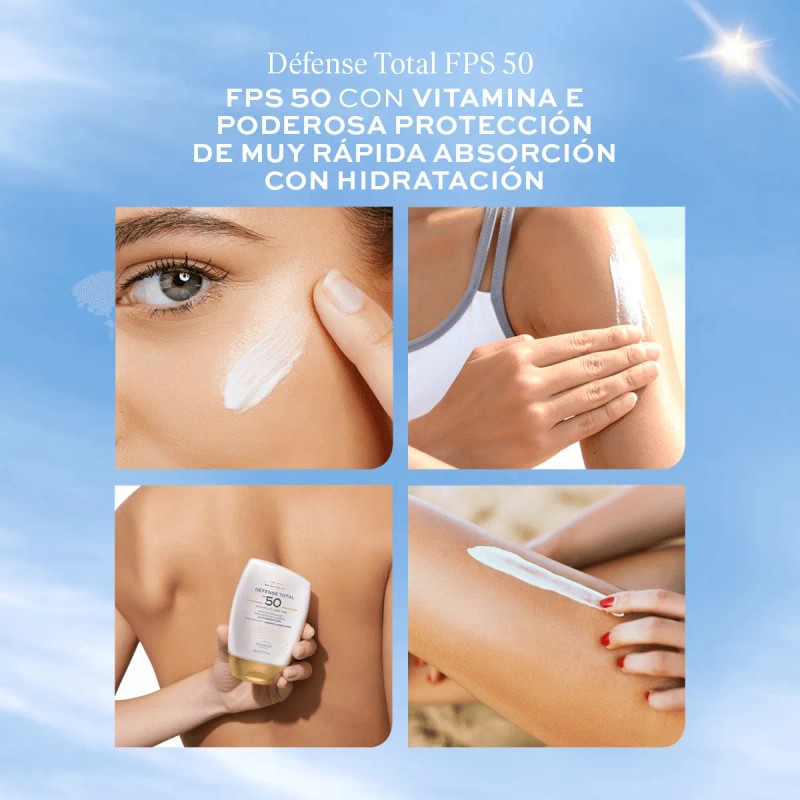 Defense Total Lbel Protector Solar Rostro Cuerpo Fps50 80ml