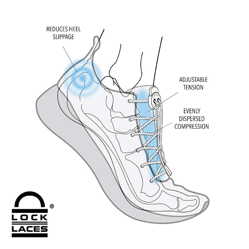 LOCK LACES unisex adult LOCK LACES Elastic No Tie Shoelaces