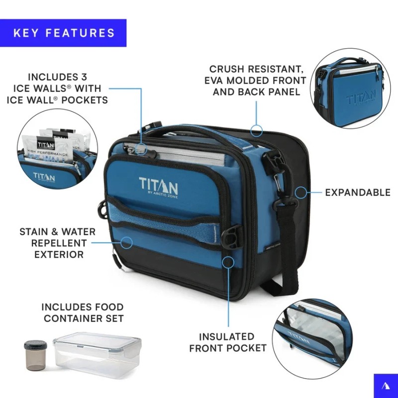 Arctic Zone Titan Deep Freeze Expandable Lunch Box With Freezer