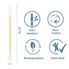 400 Premium Bamboo Cotton Buds | 100% Biodegradable and Plastic