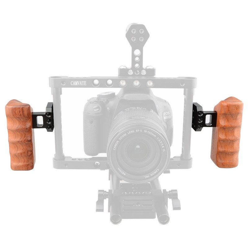 CAMVATE Wooden Grips for Panasonic Camera GH Series (1 Pair)