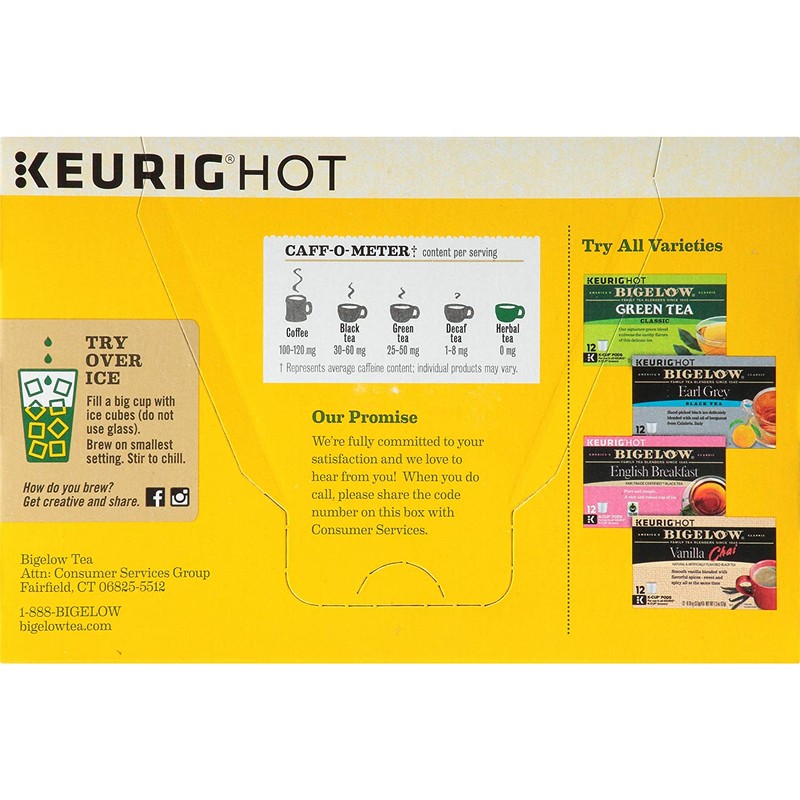 Bigelow Tea Lemon Ginger Keurig K-Cups, 12 Count (Pack Of