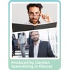 LianSan 2Pack Progressive Multifocus Reading Glasses - for Men Women,No-Line
