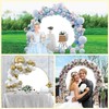 DORCEV Diameter 6.5ft Love Heart Balloons Romantic Round Backdrop Cover