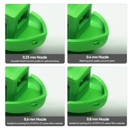 CCTREE Original All Metal Complete Hotend for FLASHFORGE Adventurer 5M/5M Pro 3D Printer Max 280℃ High Temperature High Flow with 0.25MM Nozzle