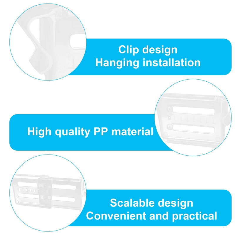 HVIHWI 20 PCS Refrigerator Dividers, Plastic Fridge Organisers with Clip,