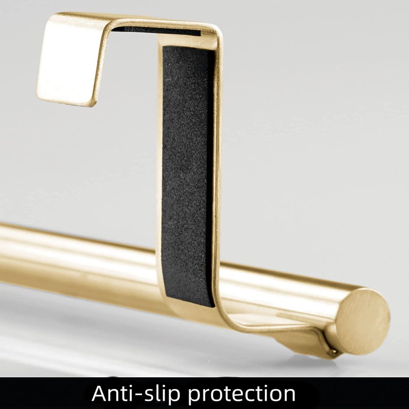 DAIYEE Stainless Steel Over Door Towel Rack Bar Holders for