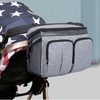 Baby Stroller Diaper Bag Large Capacity Multi Pockets Zipper Closure