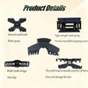 3 PCS Hat Claw Clip for Women,Large Claw Clip for