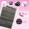 Lash Clusters Kit 320 Pcs DIY Individual Cluster Lashes D
