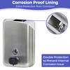 Stardrix Heavy Duty Stainless Steel Wall Mount Soap Dispenser, 1100ml/37oz,