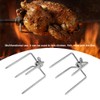 2PCS Multifunctional Stainless Steel BBQ Fork Grill Fork Roast Spit