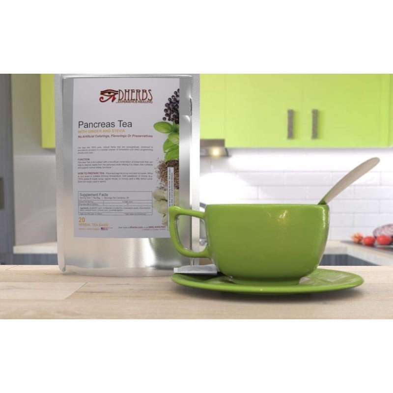 Herbal Pancreas Tea, Cleanse with Juniper, Fenugreek, and Gymnema (20