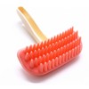 Small Pink Rubber Slicker Brush for Dogs Cat Rabbit