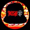 RUSH PATCHED BLACK SNAPBACK TRUCKER HAT