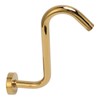 304 Stainless Steel S Shaped Shower Arm Gold Shower Head