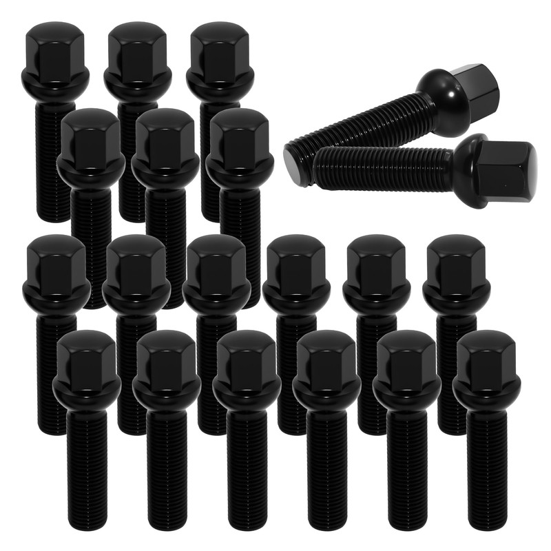 QIAOAUTOCC 20PCS M14x1.5 Extended Lug Bolts – 45mm Shank Length,