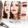 Retoo Espejo cosmético con iluminación LED plegable espejo de maquillaje