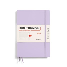 LEUCHTTURM1917 - Week Planner 2025, Hardcover, Composition (B5), Lilac (Jan 1 - Dec 31, 2025)