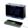 Emerson CKS1507 Smartset Radio Alarm Clock, 1.4" Blue LED Digital