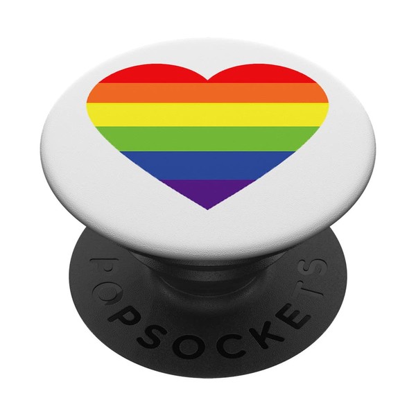 Rainbow PopSocket Heart Pride Pop Socket for Mobile Phone Rainbow