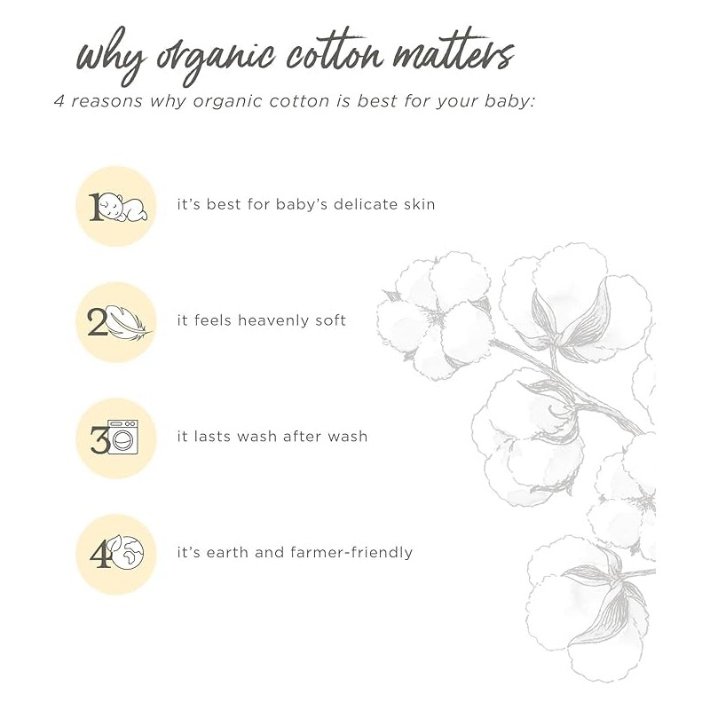 Burt's Bees Baby Beekeeper Wearable Blanket Winter, Organic Cotton Swaddle