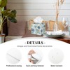 POIUBLE Tissue Box Holder Corals and Seashells Tissue Box Cover